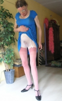 in pantyhose