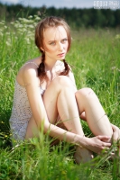 Teen Poses Outdoors