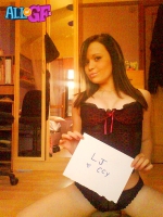 Your girlfriend teasing with
