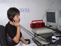 Boss and teen secretary - N