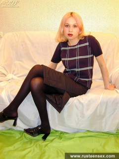 Teen blonde panties play - N