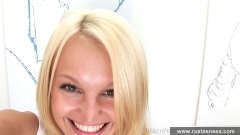 Teen blonde masturbation for camera - N