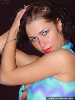 Russian teen brunette shows her great body and pussy - N