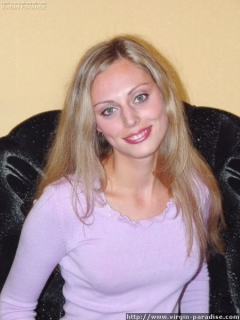 Virgin in lilac lingerie - N