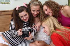 Wet lesbian foursome - N