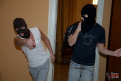 Two men came to - N