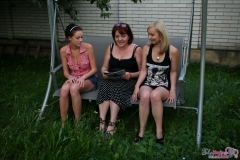Two beautiful ladies are - N