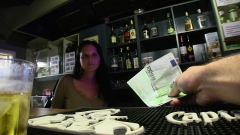 Barmaid fucks behind closed doors - N