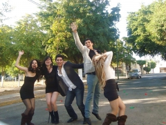 Mexican in pantyhose and pantimedias - N