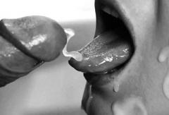 Blowjob and cum - N