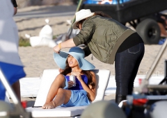 Sofia Vergara at Pepsi Commercial Set in Los Angeles - N