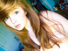 Redhead naked selfie teen - ginger hottie gets nude for self - N