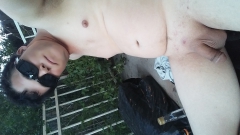 Nude in my back yard - N