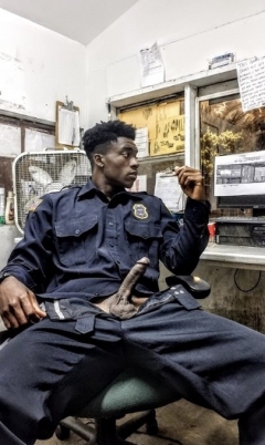 Big Black Dick Security Guard NC - N