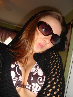 Sweet and tight chav lass strips off - hug this hoodie - N