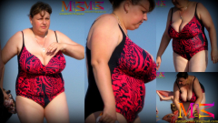 bbw beach candid - N