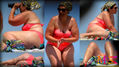 bbw beach candid - N