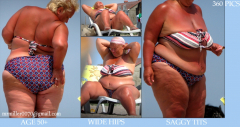 BBW and SSBBW beach voyeur (My work) - N