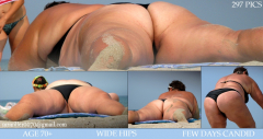 BBW and SSBBW beach voyeur (My work) - N