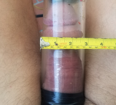 Huge 8 inch pumped cock - N
