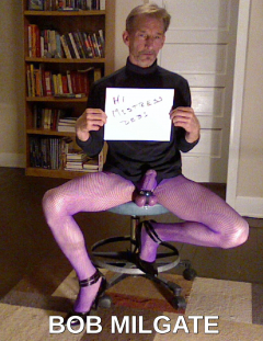 ROBERT RICHARD MILGATE PURPLE PANTYHOSE AND HEELS - N