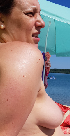My Tits on Nude Beach - N
