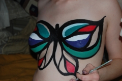 0.0 my sexy best friend painting her tits - N