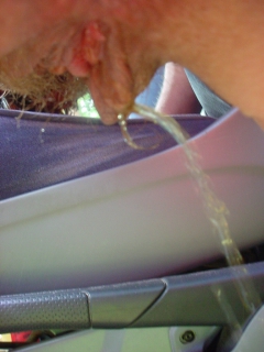 squirting and fingering by the car - N