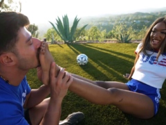 Outdoor Cock Riding With Athletes Dave Candle And Lana Gee