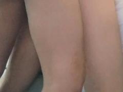 Fucking hard on the edge of the bed