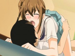 Hentai schoolgirl sucks guys hard cock and gets fucked