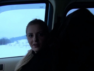 Czech slut flashes big tits and nailed in exchange for money