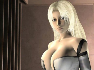 Blondie 3D hentai babe show tits