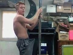 Blonde Twink Pole Dancing 4 part6