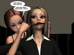 3d comic office girl with bigboobs