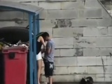 Teens Fuck Behind A Dumpster In Public