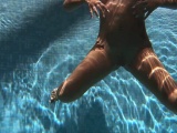 Puzan Bruhova fat teen in the pool