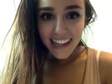 Adoreable Teen Playing On Webcam