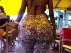 Phat Black Jiggly Ass Walking