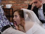 HUNT4K. Cute teen bride gets fucked for cash in front