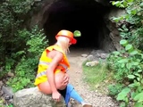 Claudia Macc in Outdoor High Vis Piss