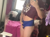 Big Tits Tranny Strokes her Big Cock