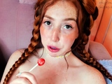 Pregnant Redhead Webcam Masturbation