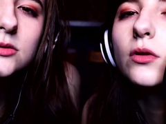 Aftynrose Asmr - Twin Moaning Breathing Kissing Licking