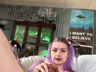 Stacked brunette goes solo toys and masturbation