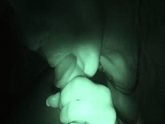 Real blonde amateur giving a POV blowjob