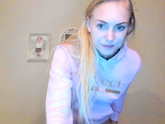 Blonde Teen Solo Masturbating On Webcam