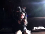 Amateur fetish BDSM action with redhead