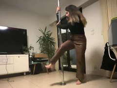 Amateur striptease and Solo masturbation