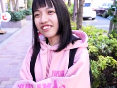 Asian japanese teen with outdoors